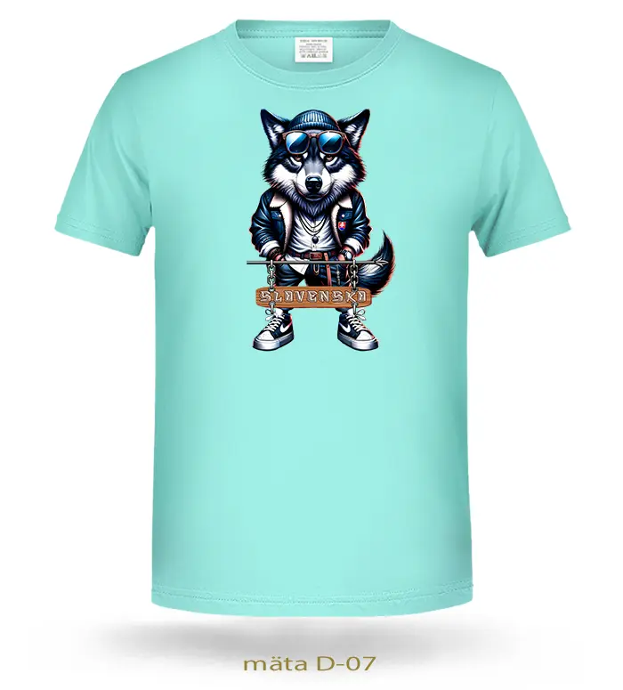 Tričká detské VLK ČAU KÁMO SLOVENSKO